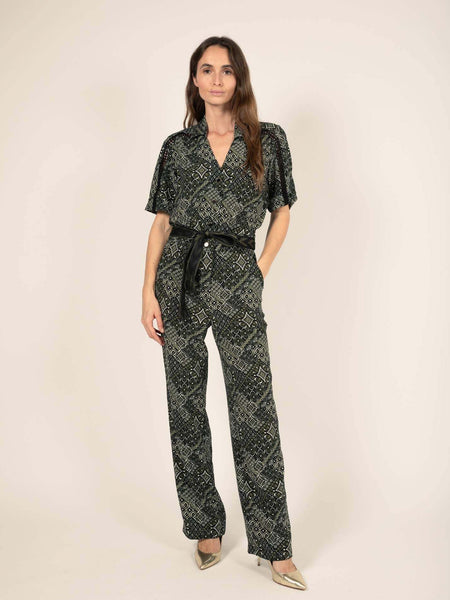 Bedrukte jumpsuit