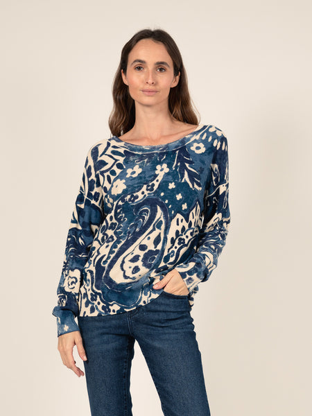 Pullover mit Bandana-Print