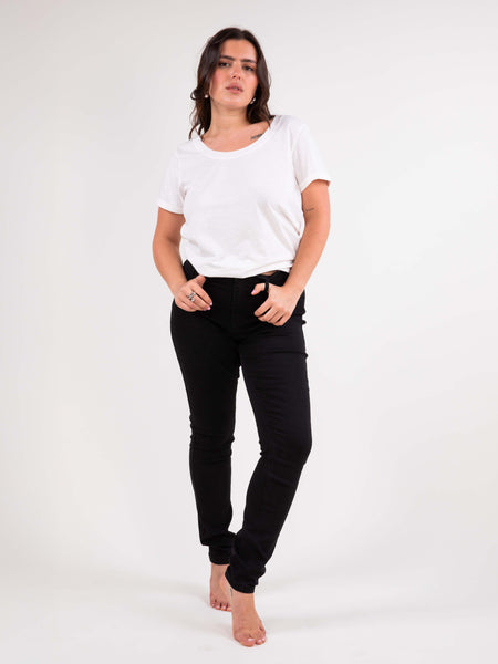 EVA-jeans met kantdetail