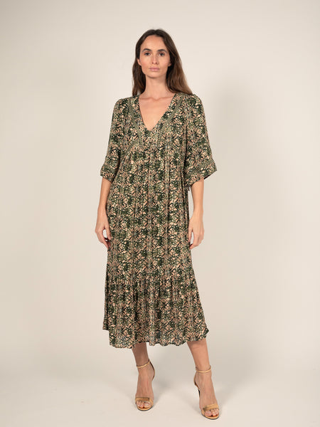 Robe longue imprimée